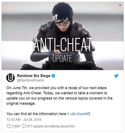 R6 Anti-Cheat Update R6 Anti-Cheat Update
